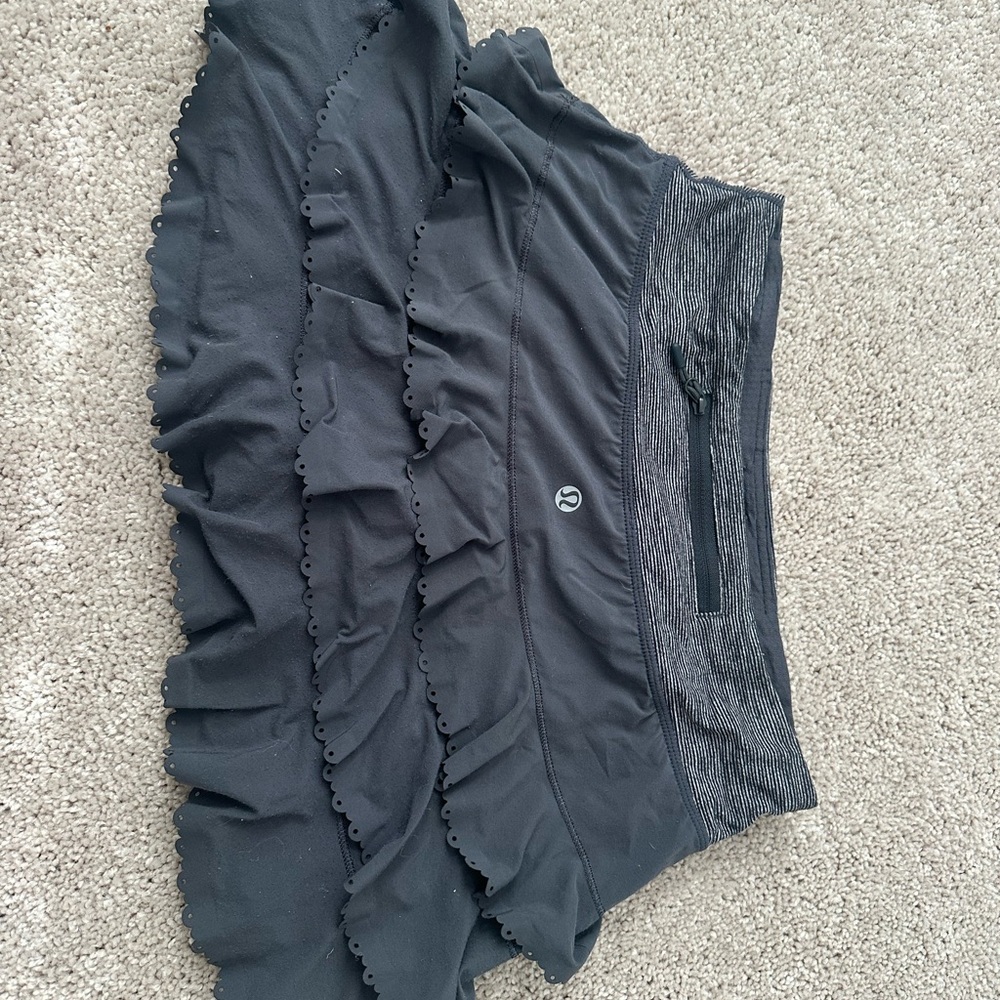 lululemon athletica Black Mini Skirt